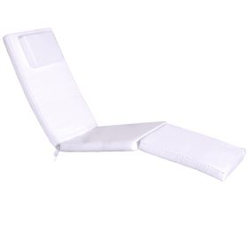 White Steamer Chair Cushion