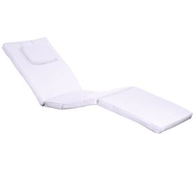 White Chaise Lounger Cushion