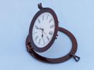 Antique Copper Deluxe Class Porthole Clock 12""