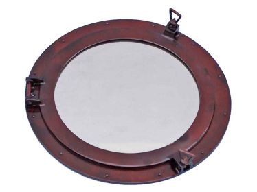 Deluxe Class Antique Copper Porthole Window 24""