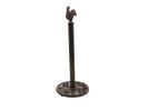 Rustic Copper Cast Iron Rooster Extra Toilet Paper Stand 15""