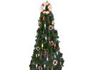 White Anchor Lifering with Red Bands Christmas Tree Topper Decoration