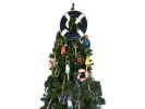 Dark Blue Lifering with White Bands Christmas Tree Topper Decoration