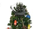 Wooden Flying Dutchman Model Pirate Ship Christmas Tree Topper Decoration