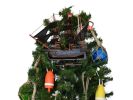 Wooden Henry Avery's The Fancy Pirate Ship Christmas Tree Topper Decoration