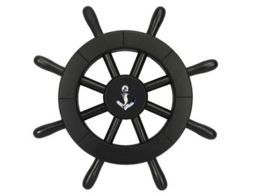 Pirate Decorative Ship Wheel With Anchor 12""