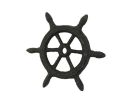 Cast Iron Ship Wheel Decorative Paperweight 4""