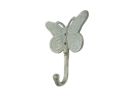 Antique Bronze Cast Iron Butterly Decorative Metal Wall Hook 5""