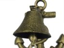 Rustic Gold Cast Iron Wall Mounted Anchor Bell 8""