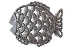 Cast Iron Big Fish Trivet 8""