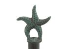 Seaworn Blue Cast Iron Starfish Paper Towel Holder 15""