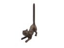 Rustic Copper Cast Iron Cat Extra Toilet Paper Stand 10""