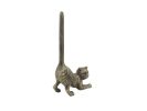 Rustic Gold Cast Iron Cat Extra Toilet Paper Stand 10""