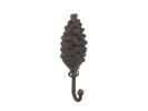 Cast Iron Pinecone Decorative Metal Wall Hook 8.5""