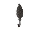 Cast Iron Pinecone Decorative Metal Wall Hook 8.5""