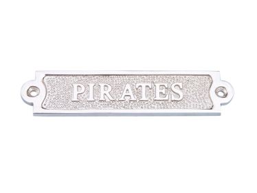 Chrome Pirates Sign 6""