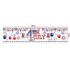 1pc 180*40cm Happy 4th of July Banner Outdoor Independence Day Flag National Day Yard Sign Decorations American Party Supplies