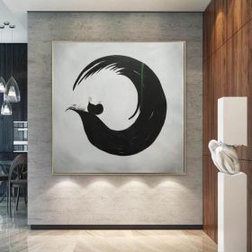 Handmade Oil Painting Large Canvas Wall Art Original Oil Painting On Canvas Black And White Painting On Canvas Modern Abstract Wall Art