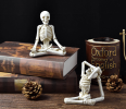 Bone Stretchers Skeletons in Yoga Poses Decorative Statue Set