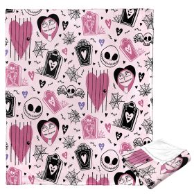 Disney / Nightmare Before Christmas, VALENTINES PATTERN, Silk Touch Throw Blanket, 50"x60"