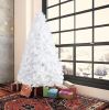 7 Ft High Christmas Tree 1000 Tips Decorate Pine With Metal Legs White;