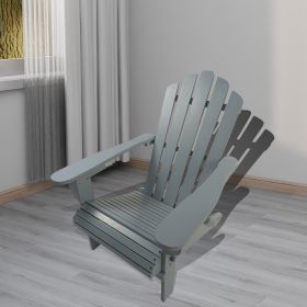 Outdoor or indoor Wood Adirondack chair; walnut