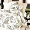 Blancho Bedding - [Ivory Rose] 100% Cotton 7PC Bed In A Bag (Full Size)