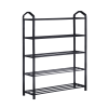 YSSOA 5-Tier Stackable Shoe Rack; 15-Pairs Sturdy Shoe Shelf Storage ; Black Shoe Tower for Bedroom; Entryway; Hallway; and Closet