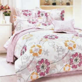 Blancho Bedding - [Sun Flowers] 100% Cotton 7PC Bed In A Bag (Full Size)