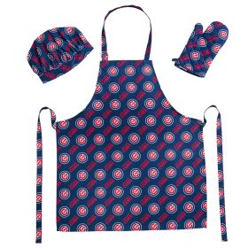 Cubs OFFICIAL MLB 3-Piece Apron; Oven Mitt and Chef Hat Set