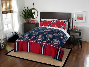 Minnesota Twins OFFICIAL MLB Queen Bed In Bag Set