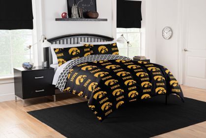 Iowa Hawkeyes Rotary Queen Bed In a Bag Set