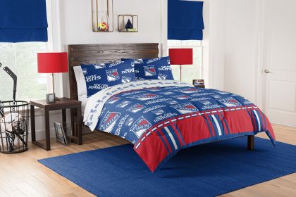 New York Rangers OFFICIAL NHL Full Bed In Bag Set