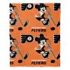 Flyerss OFFICIAL NHL & Disney's Mickey Mouse Character Hugger Pillow & Silk Touch Throw Set; 40" x 50"