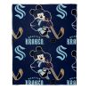 Krakens OFFICIAL NHL & Disney's Mickey Mouse Character Hugger Pillow & Silk Touch Throw Set; 40" x 50"