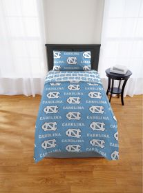 UNC Tar Heels Twin Rotary Bed In a Bag Set