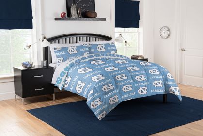 UNC Tar Heels Full Rotary Bed In a Bag Set