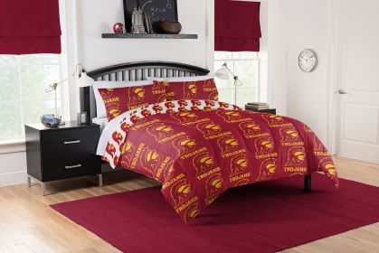 Southern Cal Trojans OFFICIAL NCAA Queen Bed In Bag Set