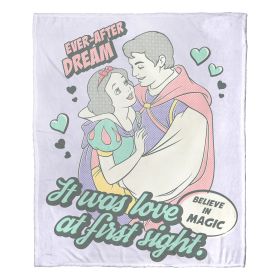 Disney Princesses; Love at First Sight Aggretsuko Comics Silk Touch Throw Blanket; 50" x 60"