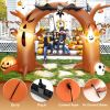 8 Feet Tall Halloween Inflatable Dead Tree Archway Decor with Bat Ghosts and LED Lights