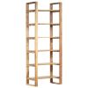 Bookshelf 23.6"x15"x63" Solid Sheesham Wood