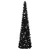 Pop-up Artificial Christmas Tree Black 5 ft PET