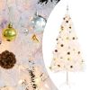 Artificial Christmas Tree with Baubles and LEDs White 6 ft