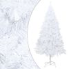 Artificial Christmas Tree with Thick Branches White 6 ft PVC