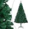 Artificial Christmas Tree with Thick Branches Green 8 ft PVC