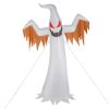 12ft 4pcs LED Lights Giant Scary Ghost Flames and Flashing Red Eyes Inflatable Halloween Decoration