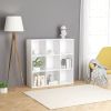 Book Cabinet White 38.6"x11.8"x38.6" Engineered Wood