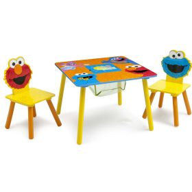 Wood Kids Storage Table and Chairs Set by Delta Children, Greenguard Gold Certified