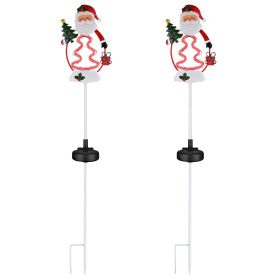 Christmas Santa Solar Light Stake