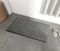 Non Slip Chenille Bath Mat for Bathroom Rugs 50" x 80"; Extra Soft and Absorbent Microfiber Shag Rug; Machine Wash Dry; Shower; and Room- Dark Gray